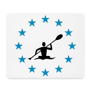 Canoeing in the star circle - Mouse Pad (horizontal) - white - Front