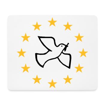 Europäische Friedenstaube - Mousepad (Querformat) - Weiß - Vorne