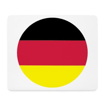 fahne_de - Mouse Pad (horizontal) - white - Front