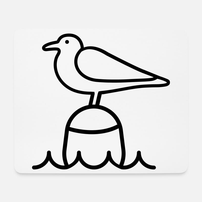 Seagull Moin - Mouse Pad (horizontal) - white