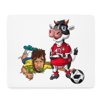 Brasilien Schweiz - Mousepad (Querformat) - Weiß - Vorne
