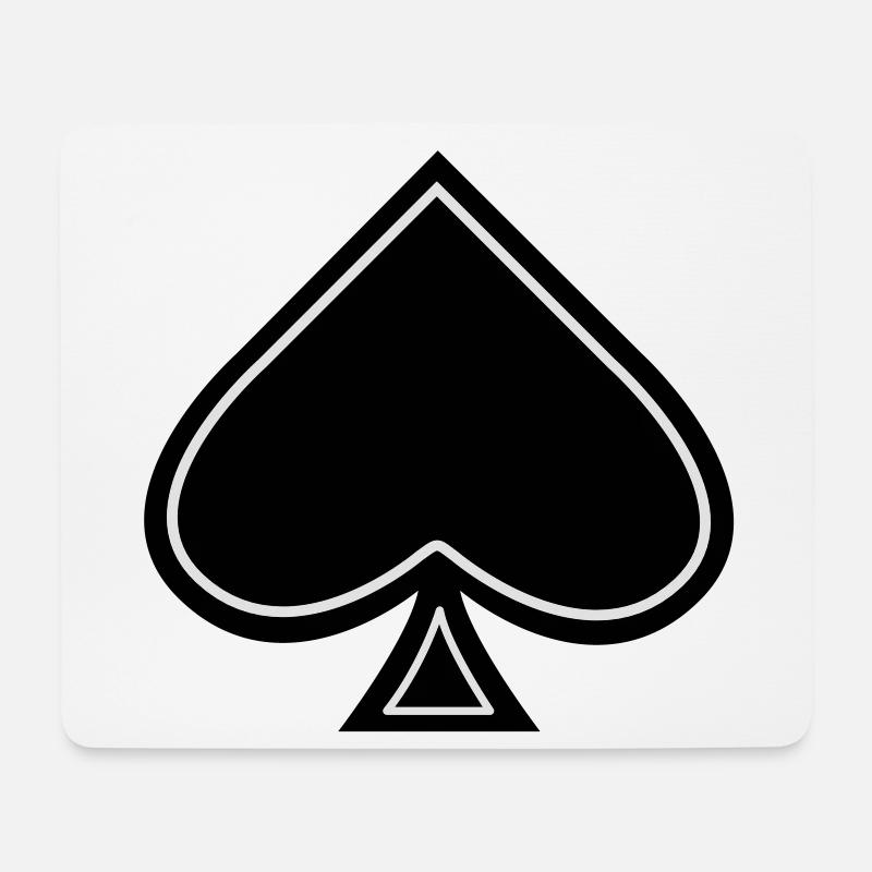ace of spades - Mouse Pad (horizontal) - white
