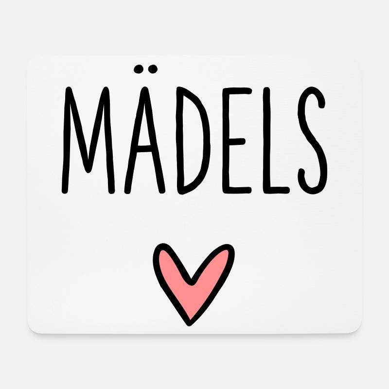 Mädels Herz Geschenk Freundschaft Liebe - Mousepad (Querformat) - Weiß