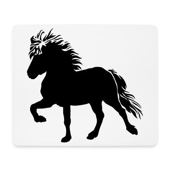 Süßes Islandpferd Tölt 5, Isländer, Islandpony - Mousepad (Querformat) - Weiß - Vorne