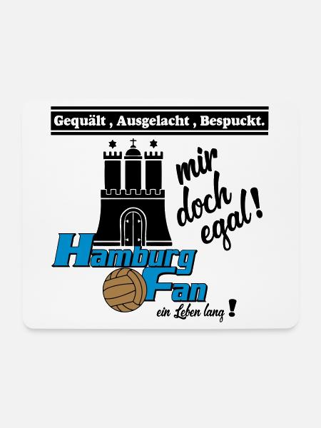 Hamburg , Tradition , Fußball , Fan Leben (25) - Mousepad (Querformat) - Weiß