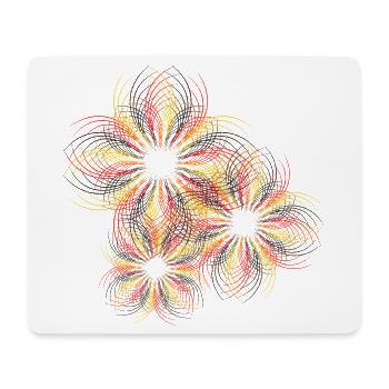 Linie - Mousepad (Querformat) - Weiß - Vorne