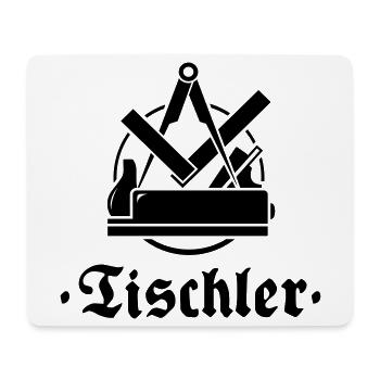 Tischler, Zunftzeichen mit alter Schrift - Mousepad (Querformat) - Weiß - Vorne
