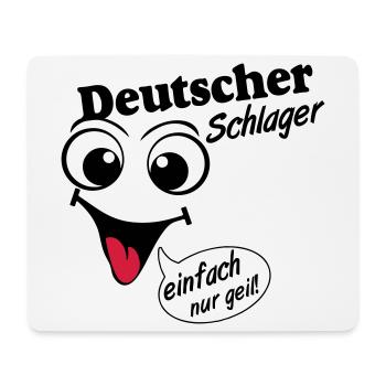 Schlager Party , Schlager Musik , einfach nur geil - Mousepad (Querformat) - Weiß - Vorne