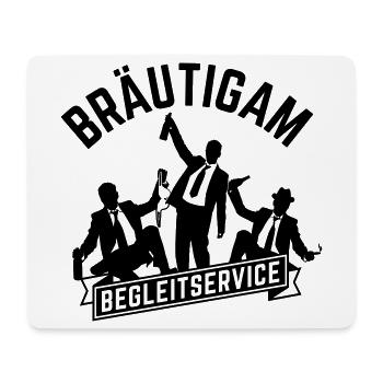 jga begleitservice bräutigam - Mousepad (Querformat) - Weiß - Vorne