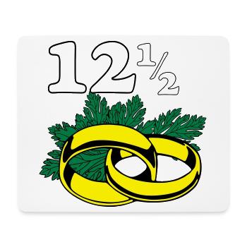 Parsley Wedding , 12,5 Years Wedding Anniversary (25) - Mouse Pad (horizontal) - white - Front