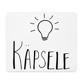 Käpsele - Mousepad (Querformat) - Weiß - Vorne