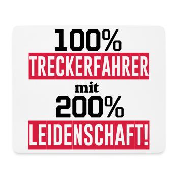 Traktor , Treckerfahrer 200% Leidenschaft ...(25) - Mousepad (Querformat) - Weiß - Vorne