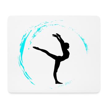 Gymnastics rythmiques - Tapis de souris (format paysage) - blanc - Devant