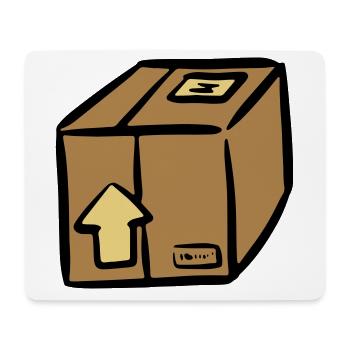 Paket Paketdienst package paquet Paketlieferung - Mousepad (Querformat) - Weiß - Vorne