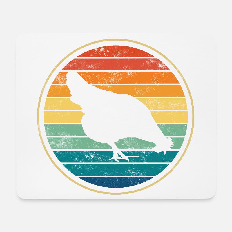 Huhn Hühner - Mousepad (Querformat) - Weiß