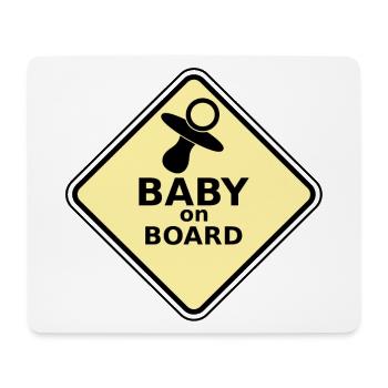 Baby gelb - Mousepad (Querformat) - Weiß - Vorne