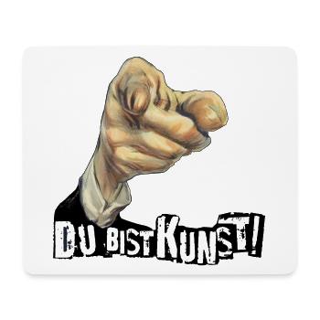 Jeder Mensch ist Kunst | DU BIST KUNST - Mousepad (Querformat) - Weiß - Vorne