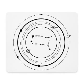 Gemini Zodiac - Mouse Pad (horizontal) - white - Front