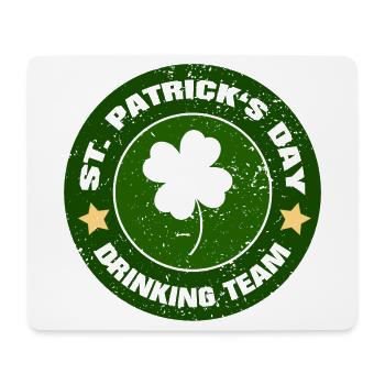 Équipe de consommation d’alcool de la Saint-Patrick - Drôle de dicton - Tapis de souris (format paysage) - blanc - Devant