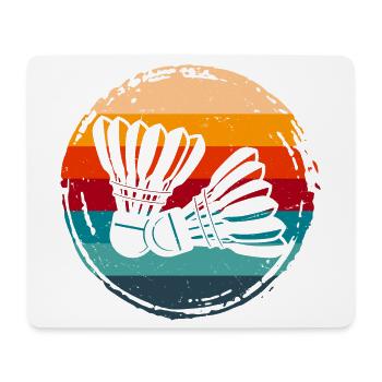 Badminton - Mousepad (Querformat) - Weiß - Vorne