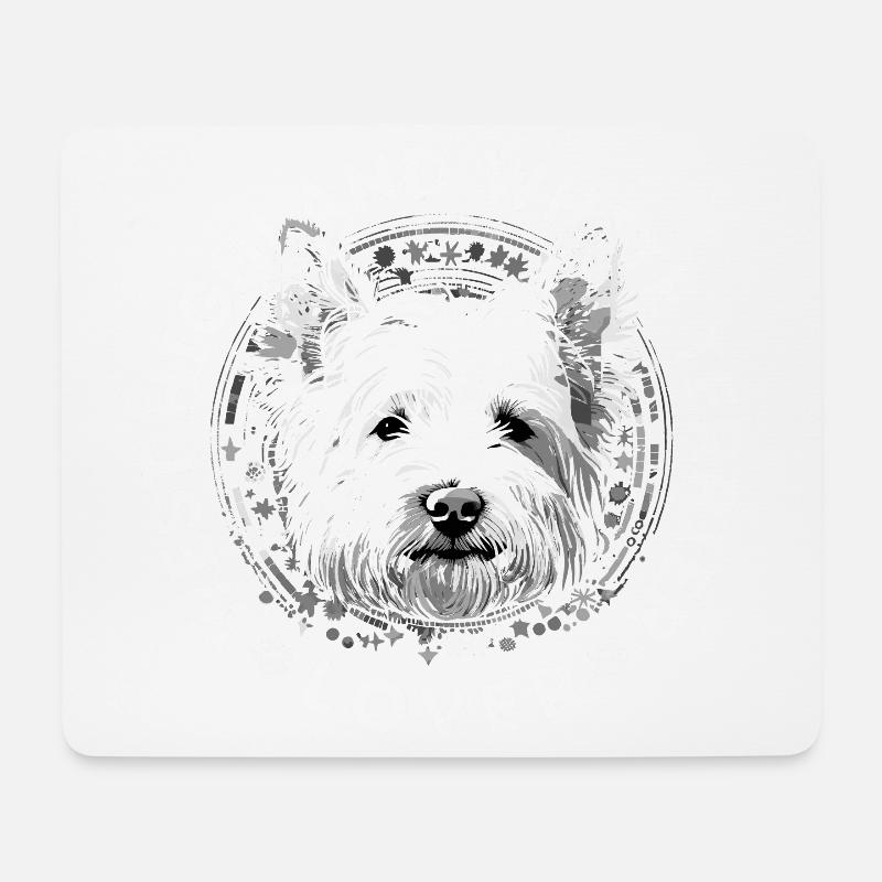 West Highland White Terrier Liebhaber - Mousepad (Querformat) - Weiß