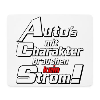 Auto Tuning Schrauber Kult Auto mit charakter (25) - Mousepad (Querformat) - Weiß - Vorne