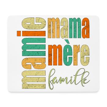 MAMIE MAMA FAMILLE MÈRE - Tapis de souris (format paysage) - blanc - Devant