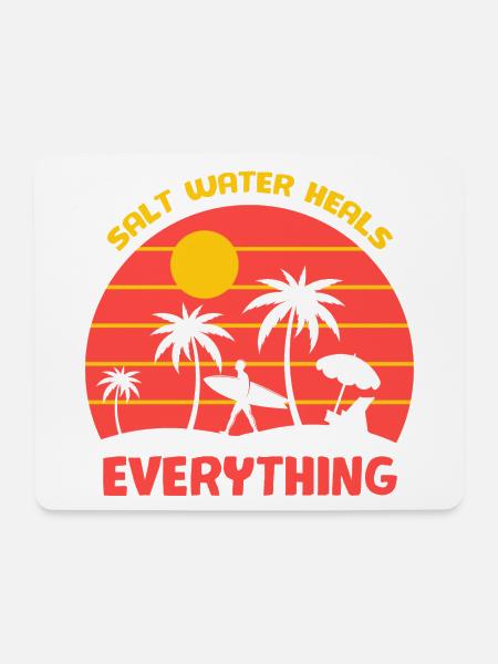 Surfen, Surfen Fan, Surfen - Mousepad (Querformat) - Weiß