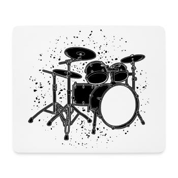 Percussion - Tapis de souris (format paysage) - blanc - Devant