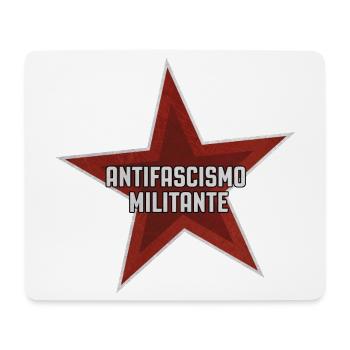Militant anti-fascism - Mouse Pad (horizontal) - white - Front