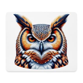 Eule - Mousepad (Querformat) - Weiß - Vorne