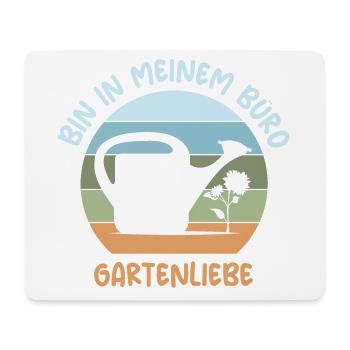 Jardin J’aime Mon Bureau Dictons Drôles Jardinier - Tapis de souris (format paysage) - blanc - Devant