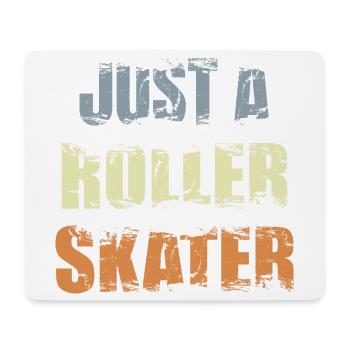 Lustiger Rollschuhläufer - Mousepad (Querformat) - Weiß - Vorne
