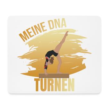 Meine DNA - Turnen - Mousepad (Querformat) - Weiß - Vorne