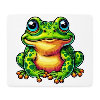 Frosch - Mousepad (Querformat) - Weiß - Vorne