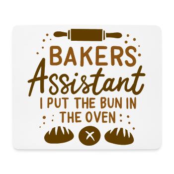 Journeyman baker - Mouse Pad (horizontal) - white - Front