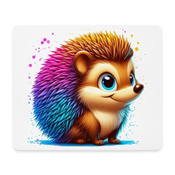 Igel - Mousepad (Querformat) - Weiß - Vorne