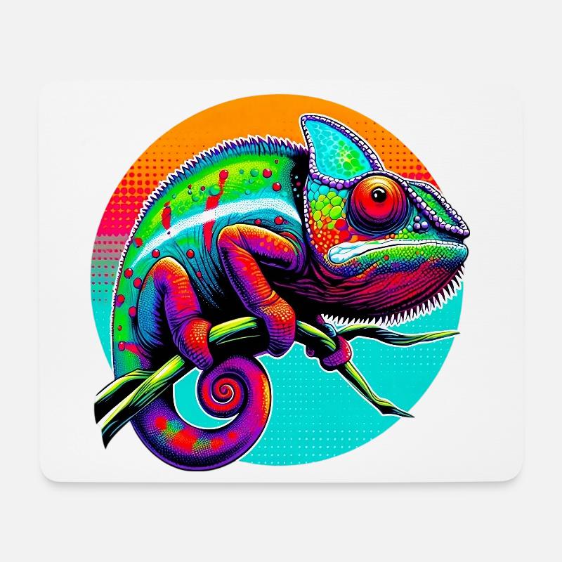Chameleon - Mouse Pad (horizontal) - white