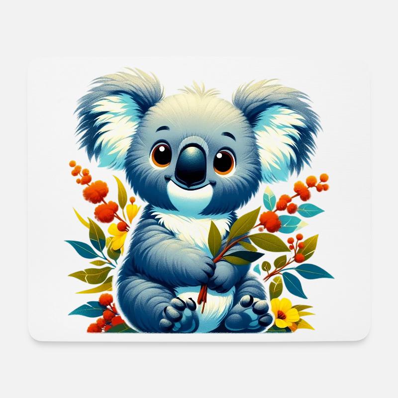 Koala - Mousepad (Querformat) - Weiß