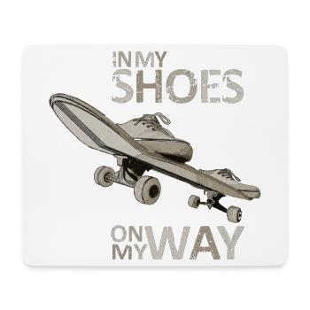 Skateboarden, Skateboarden - Mousepad (Querformat) - Weiß - Vorne