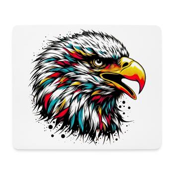 Aigle - Tapis de souris (format paysage) - blanc - Devant