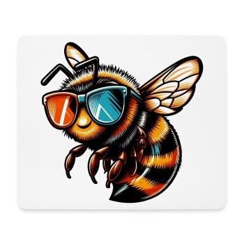 Bee - Mouse Pad (horizontal) - white - Front