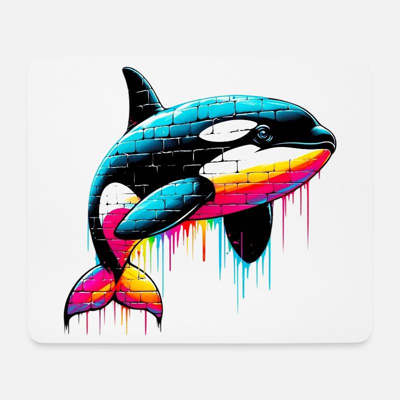 Killer whale - Mouse Pad (horizontal) - white