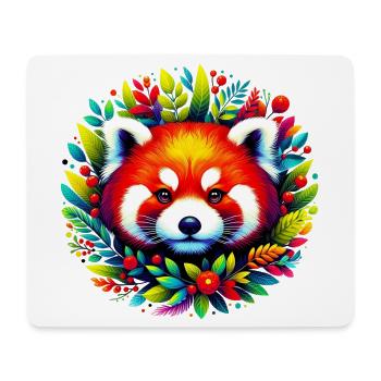 Petit panda - Tapis de souris (format paysage) - blanc - Devant