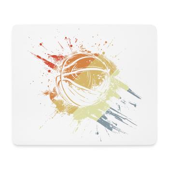 Basketball Ball Retro - Mouse Pad (horizontal) - white - Front