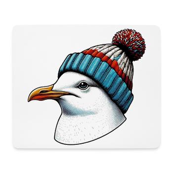 Mouette - Tapis de souris (format paysage) - blanc - Devant