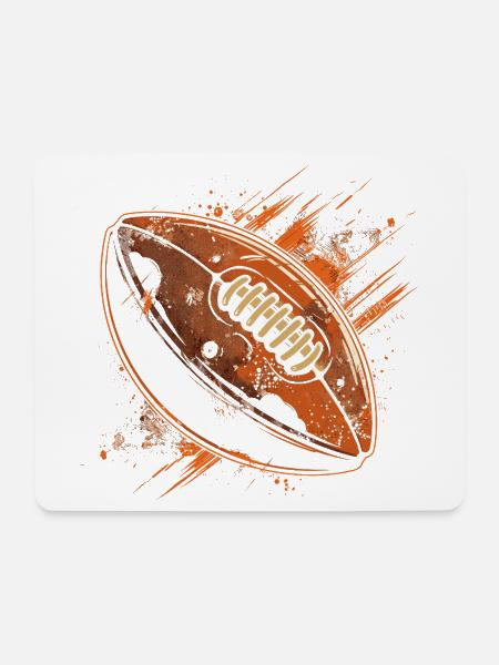Football Ball - Mousepad (Querformat) - Weiß