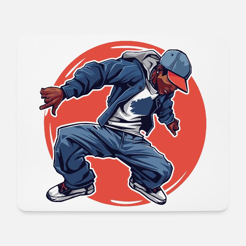 Breakdancing - Mouse Pad (horizontal) - white