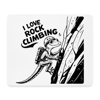 Climbing, rock climbing - Mouse Pad (horizontal) - white - Front