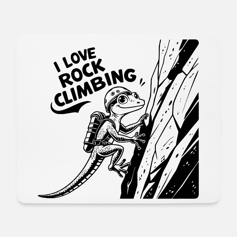 Climbing, rock climbing - Mouse Pad (horizontal) - white